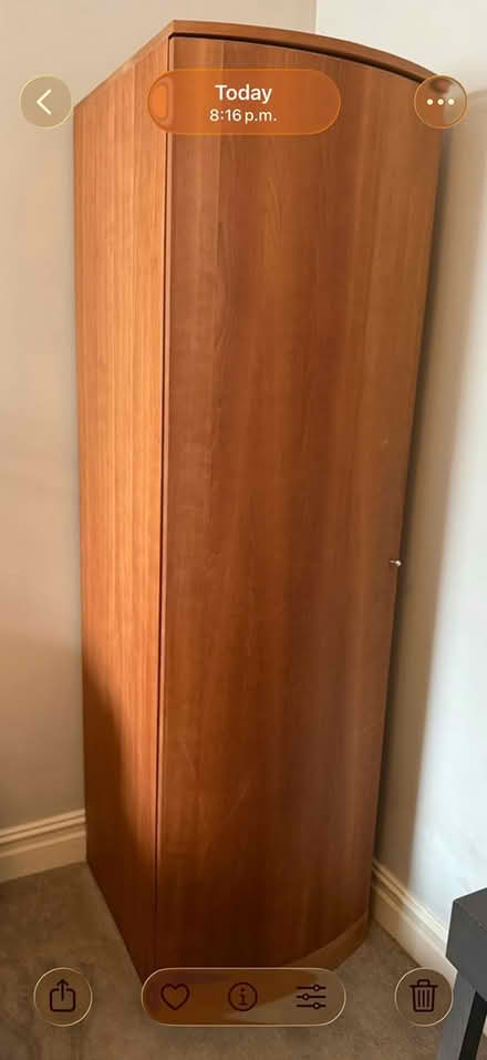 Photo of free Wood veneer wardrobe (Sandycove) #1