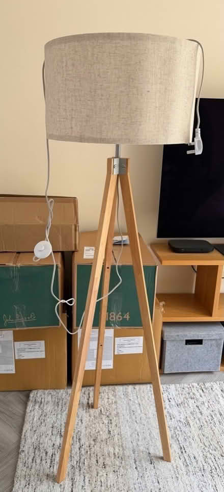 Photo of free Dar Lighting natural wood floor lamp - NEW (Arborfield Garrison RG2) #1