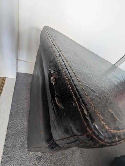 Photo of free Leather look ottoman (CT1) #3