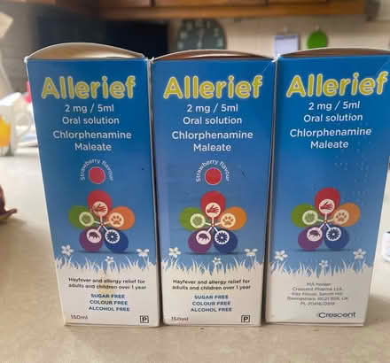 Photo of free 3 bottles of Allerief (St Albans AL1, nr Marshalswick) #1