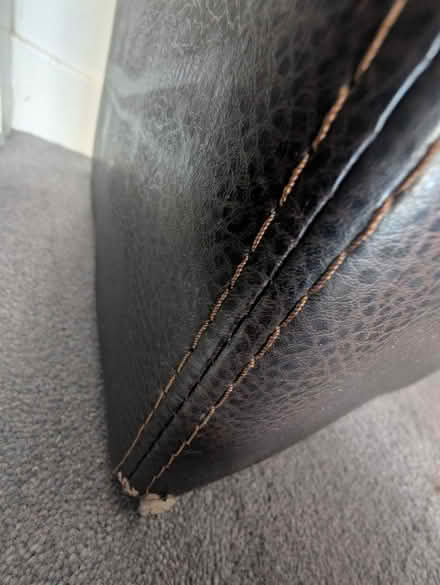 Photo of free Leather look ottoman (CT1) #4