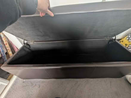 Photo of free Leather look ottoman (CT1) #2