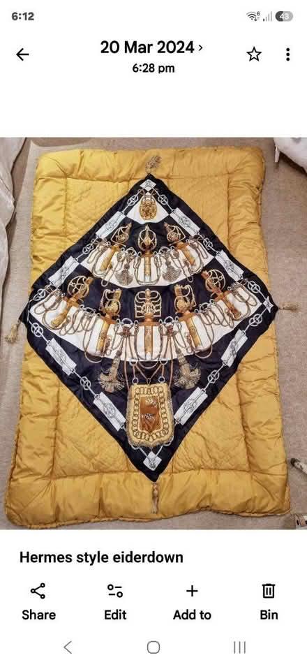 Photo of free Vintage feather eiderdown (CB4 3RS) #1