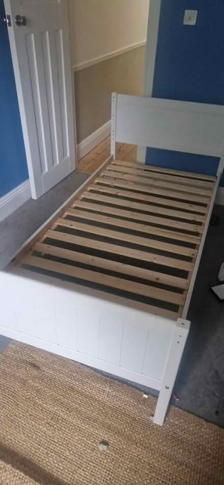 Photo of free 2 x single wooden bed (Catford) #1