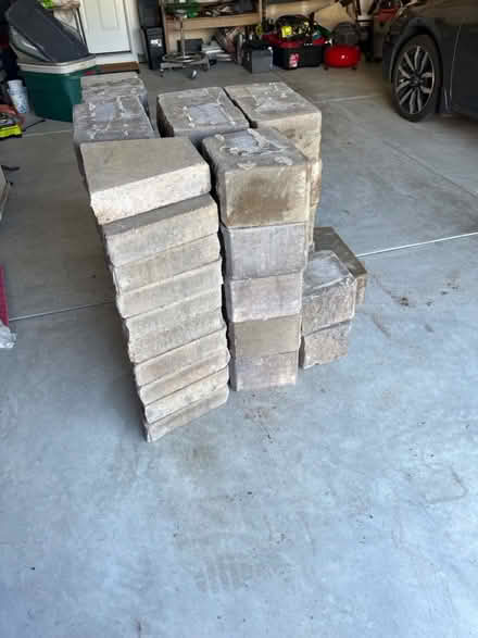 Photo of free patio wall/bench (Huntersville) #2