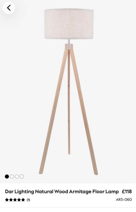 Photo of free Dar Lighting natural wood floor lamp - NEW (Arborfield Garrison RG2) #2
