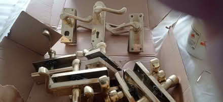 Photo of free Brass door handles (Holmfirth) (Holmfirth HD9) #3