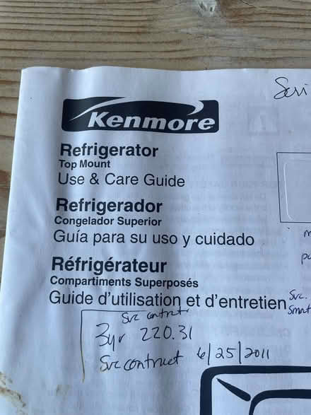 Photo of free Kenmore white refrigerator (Stone Ridge, NY) #2