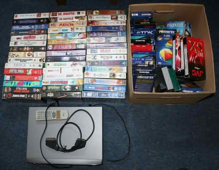 Photo of free VHS film collection with player (Barrow upon Soar LE12) #1