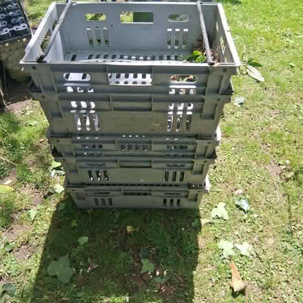Photo of free 5 plastic stackable crates (Wickford SS12) #1
