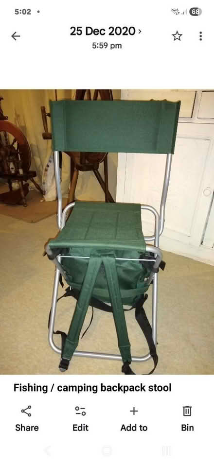 Photo of free Folding Chair / Backpack (CB4 3RS) #1