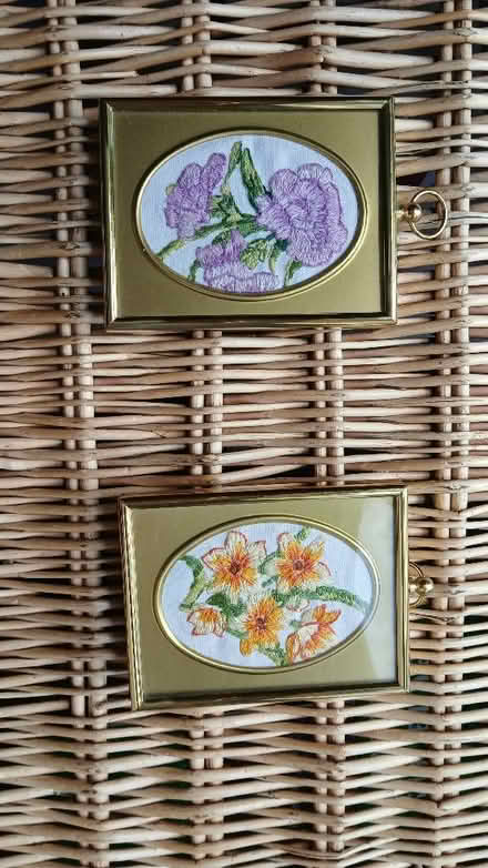 Photo of free Embroidery in small frame (Lexden CO3) #1