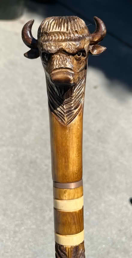 Photo of free Hand carved wooden cane 36” (Mountain View nr train station) #3