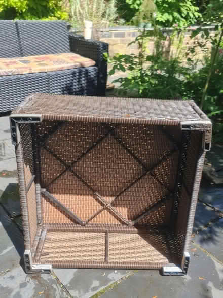 Photo of free Brown Rattan Low Table (Bovingdon) #2
