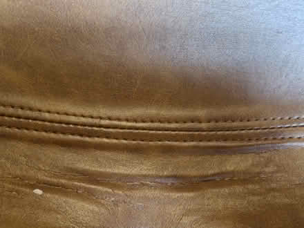 Photo of free Faux brown leather office chair (Rudheath CW9) #4