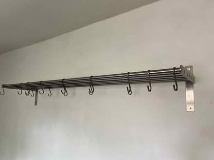 Photo of free Chrome shelf with hooks (Chorlton, Manchester) #1