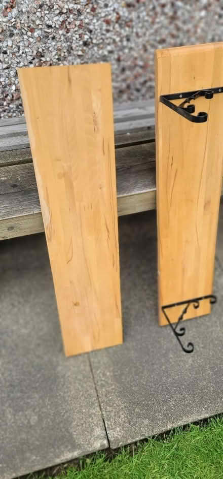 Photo of free Two beech shelves (Stockton-on-Tees TS19) #2