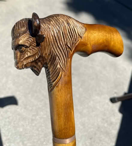 Photo of free Hand carved wooden cane 36” (Mountain View nr train station) #2