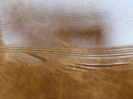 Photo of free Faux brown leather office chair (Rudheath CW9) #3