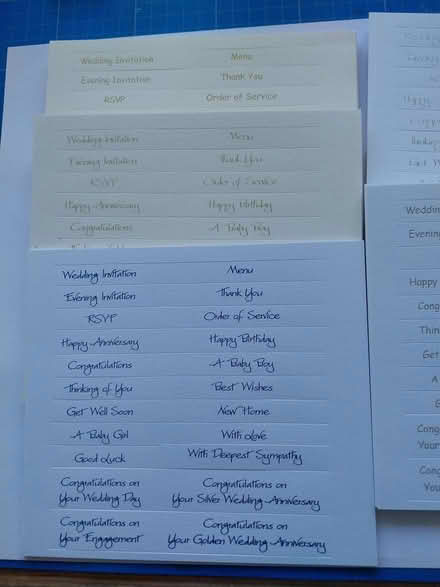 Photo of free Blank cards and greetings strips (Near Bridge of Don) #1