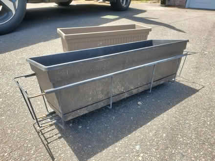 Photo of free Deck rail attachment w/ 2 planters (Downtown Bothell) #1