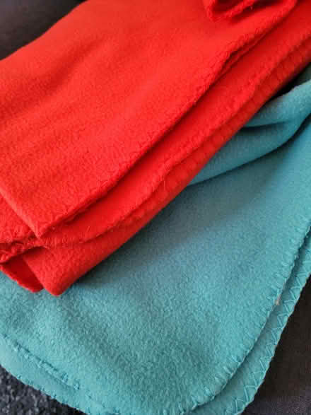 Photo of free Lightweight fleece lap blankets (North Oakland) #1