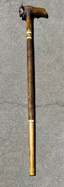 Photo of free Hand carved wooden cane 36” (Mountain View nr train station) #1
