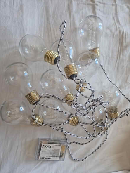 Photo of free String of 10 bulb fairy lights (Queens Park Northampton NN2) #1