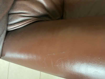 Photo of free Two seater Lenleys leather sofa (Birchington CT7) #2