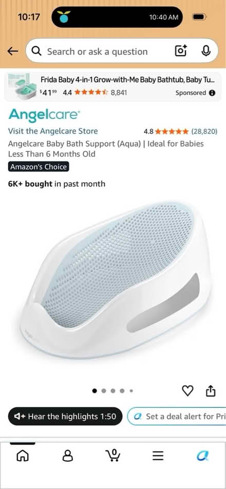 Photo of free Baby bathtub seat (Olney) #1