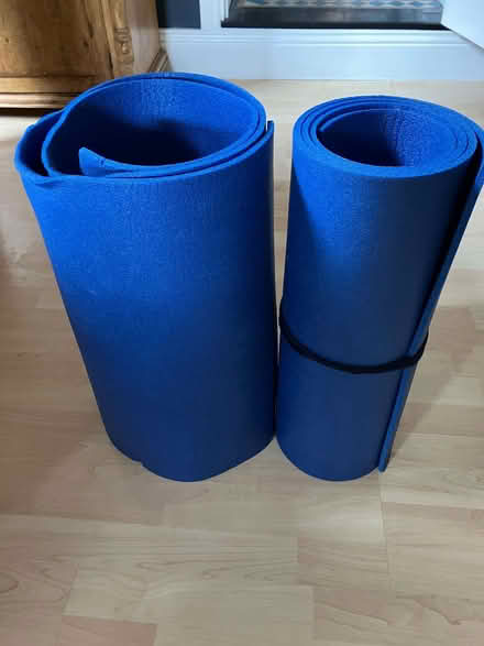 Photo of free Single Size Blue Camping Roll Mat (2 available) (Kedleston Road DE22) #2