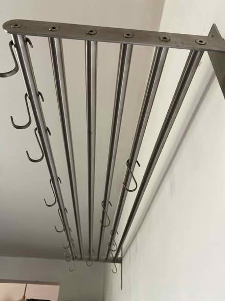 Photo of free Chrome shelf with hooks (Chorlton, Manchester) #3