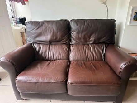 Photo of free Two seater Lenleys leather sofa (Birchington CT7) #1