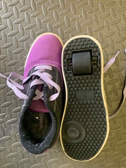 Photo of free Purple canvas Heelys size 3 (Clayton-Le-Woods, PR25) #1