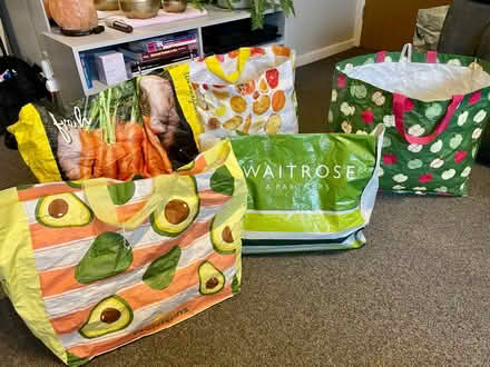 Photo of free 5 shopping bags: Waitrose Morrisons (North Bramhall SK7) #1