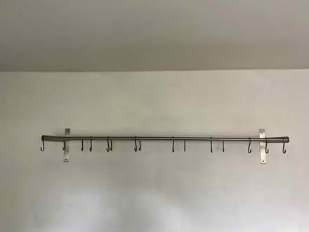 Photo of free Chrome shelf with hooks (Chorlton, Manchester) #2