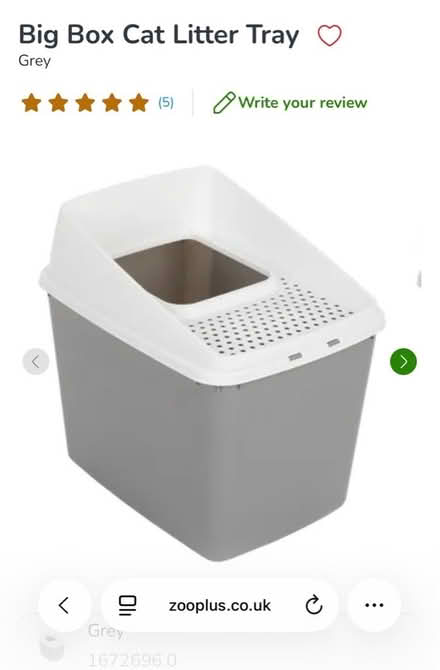 Photo of Hopped cat litter box for huge cat (Water Eaton MK2) #1