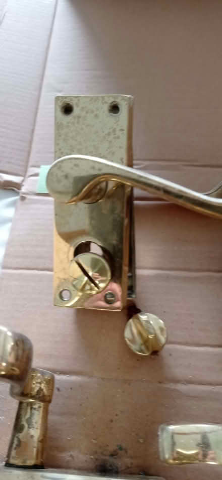 Photo of free Brass door handles (Holmfirth) (Holmfirth HD9) #4