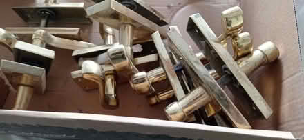 Photo of free Brass door handles (Holmfirth) (Holmfirth HD9) #1
