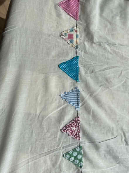 Photo of free Gauzy bunting pattern curtains (Horsham RH13) #1