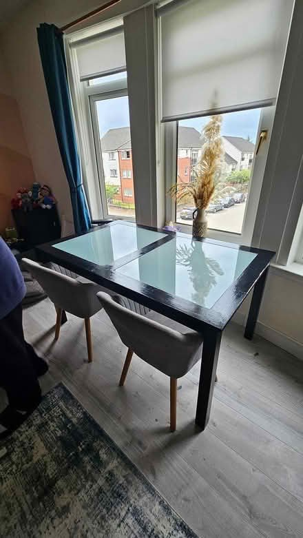 Photo of free Wooden/glass table (not chairs) (Scotstounhill G14) #4