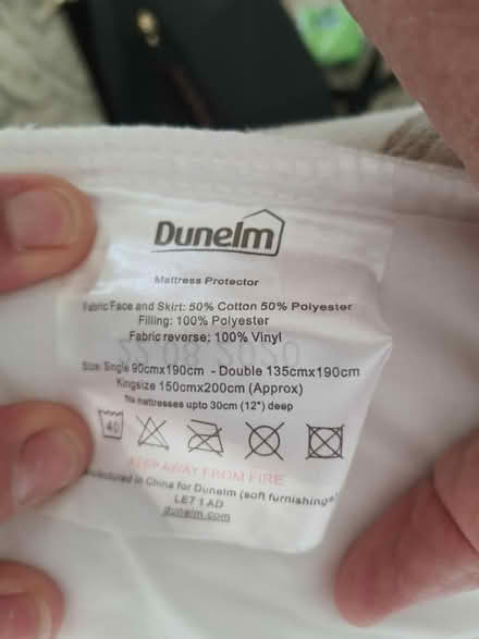Photo of free Double waterproof mattress cover (Stroud central) #3