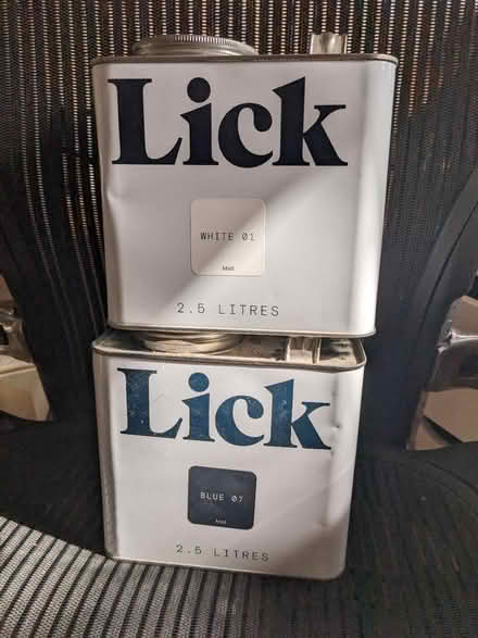 Photo of free Lick Paint white and blue (South Tottenham N15) #1