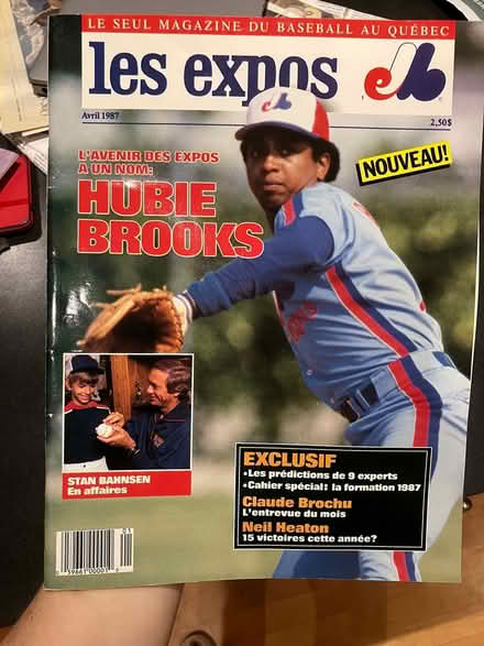 Photo of free 1987 Les Expos magazine (Crystal Beach) #1