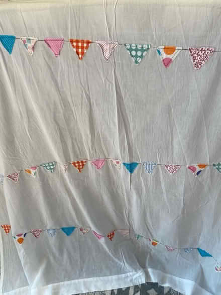 Photo of free Gauzy bunting pattern curtains (Horsham RH13) #2