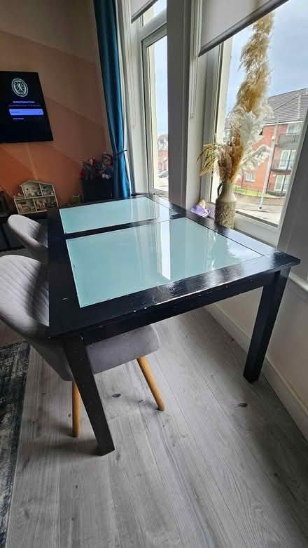 Photo of free Wooden/glass table (not chairs) (Scotstounhill G14) #3