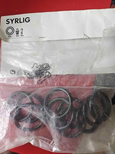 Photo of free IKEA Syrlig curtain rings (Shooters hill SE18) #1