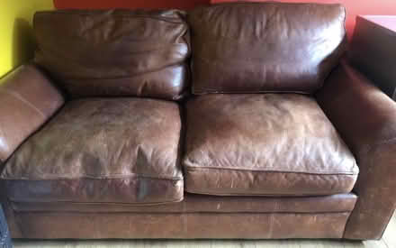 Photo of free Leather 2 seater sofa (Kemptown.) #2