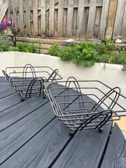 Photo of free Black metal basket (Hemel Hempstead) #1