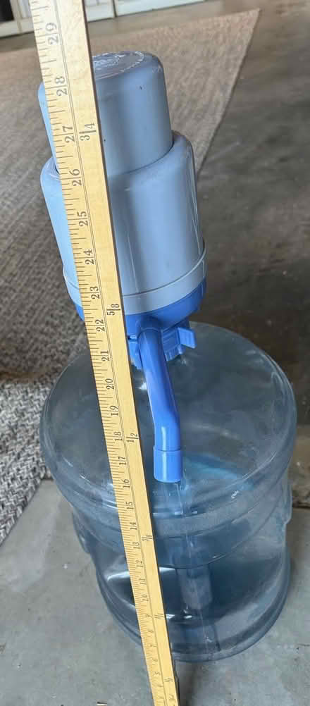 Photo of free 5 gal water jugs w holder & pump (Downtown Sunnyvale) #2